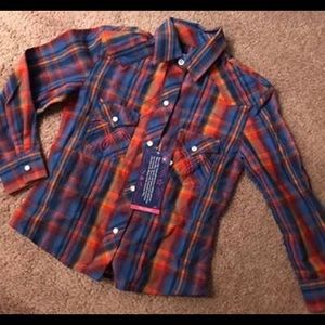 Girls panhandle button down top